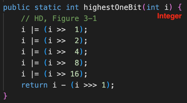 Integer-highestOneBit